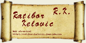 Ratibor Kelović vizit kartica